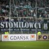 Flaga Stomilowcy na meczu Lechia Gdańsk - Arka Gdynia
