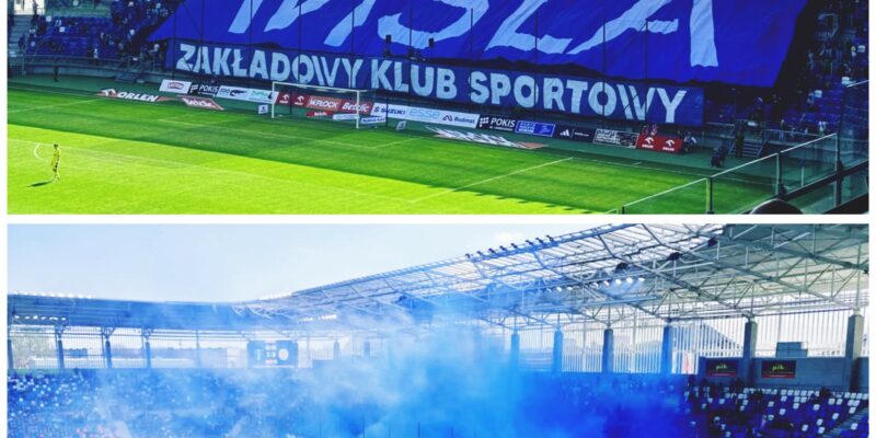 Kibice Stomilu wspierali Wisłę Płock w meczu z ŁKS-em Łódź